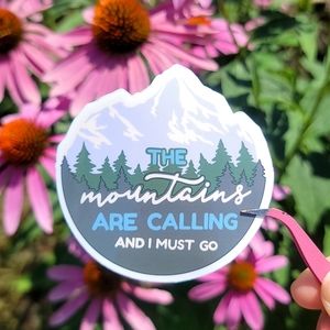 The Mountains Are Calling Sticker